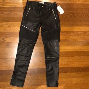 Black “leather” pants
